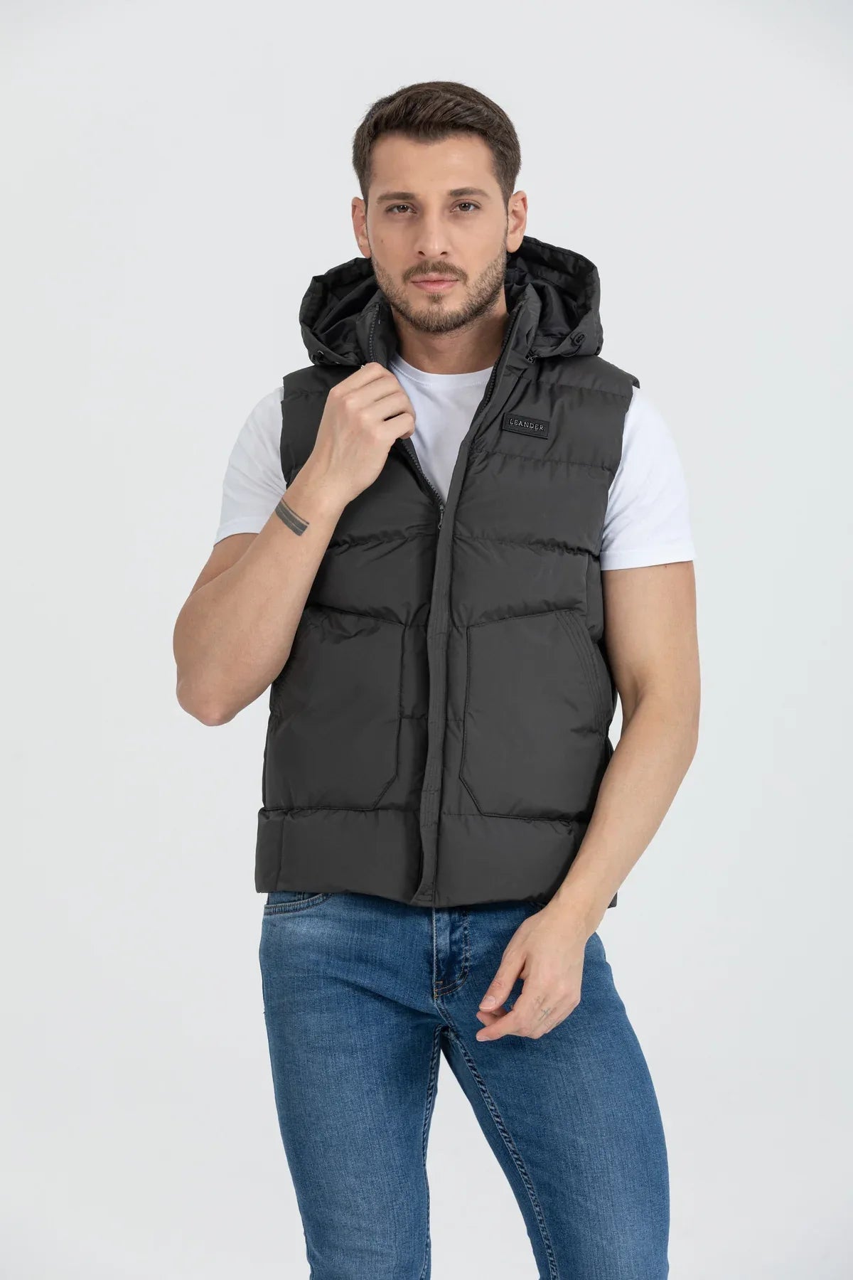 Gilet Homme Imperméable et Coupe-Vent – Khaki – Réf. 54087 - Justyol