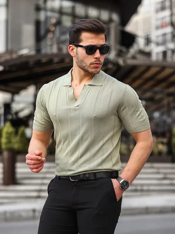 pull viscose homme col V confort - Justyol