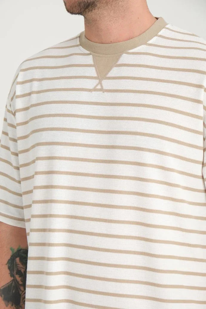 t‑shirt oversize homme rayé col enveloppe - Justyol
